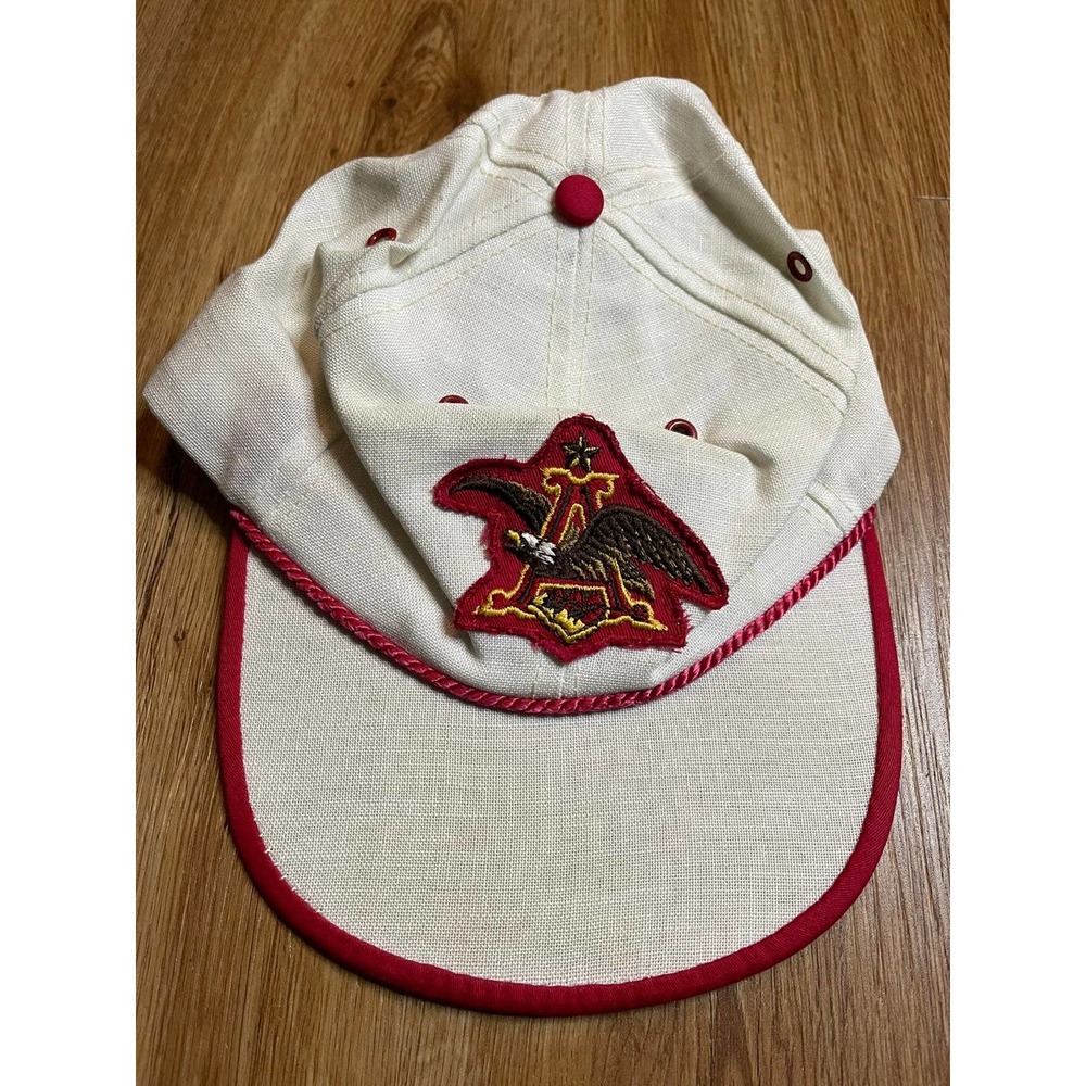 Vintage Anheuser Busch Budweiser Trucker Hat USA Eagle LOGO